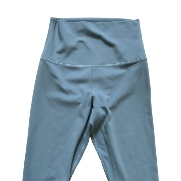 Lululemon Align High Rise Leggings Womens 4 Blue 21" Inseam Capri Cropped Nulu - Picture 3 of 10